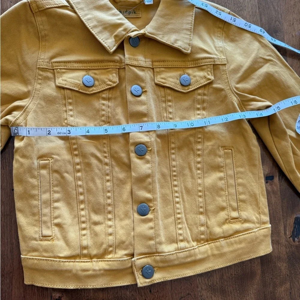 KIDPIK COLORED DENIM JACKET SIZE 10 GIRLS - Picture 4 of 7